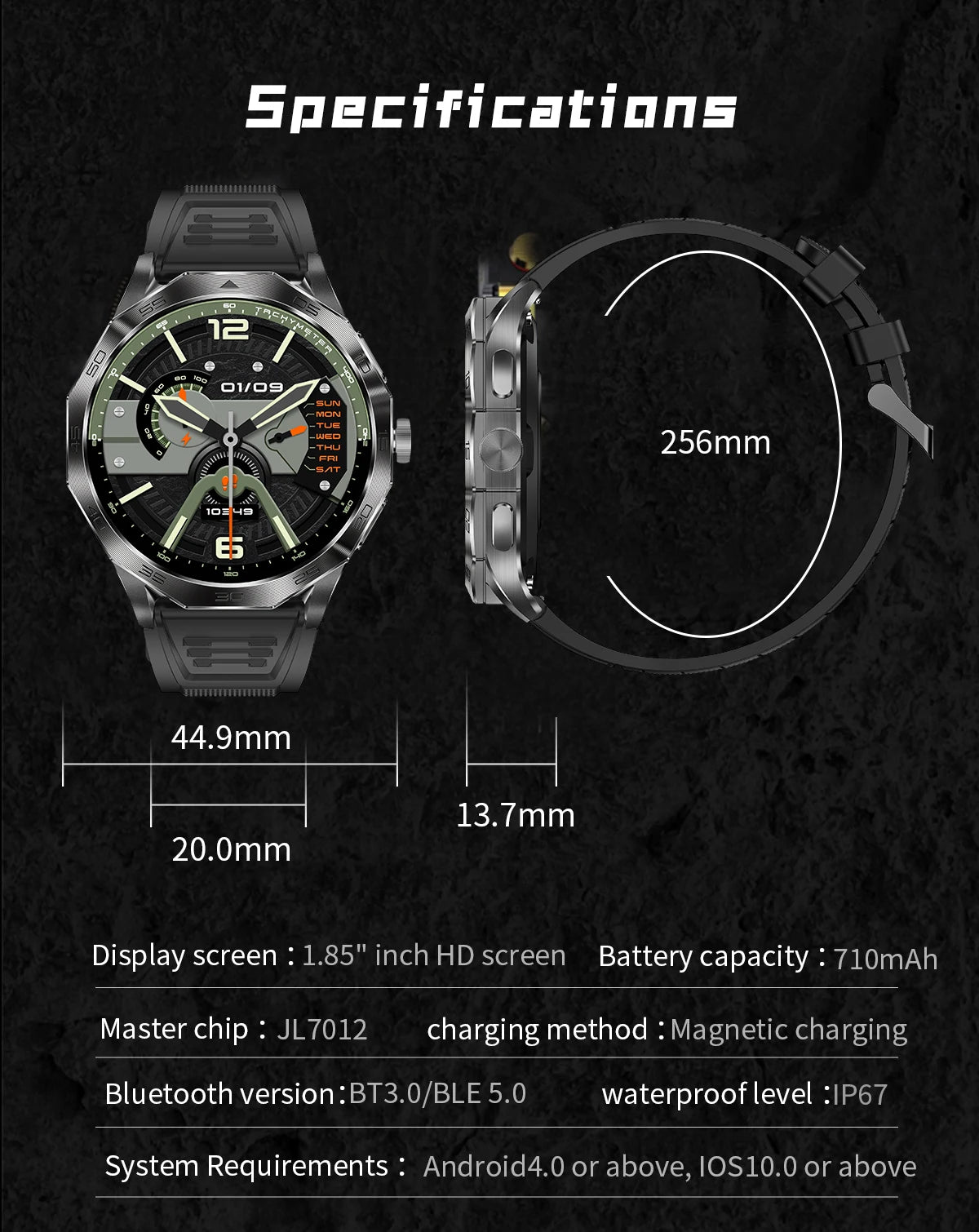 HD Smart Watch with Wireless Calls & Health Tracking