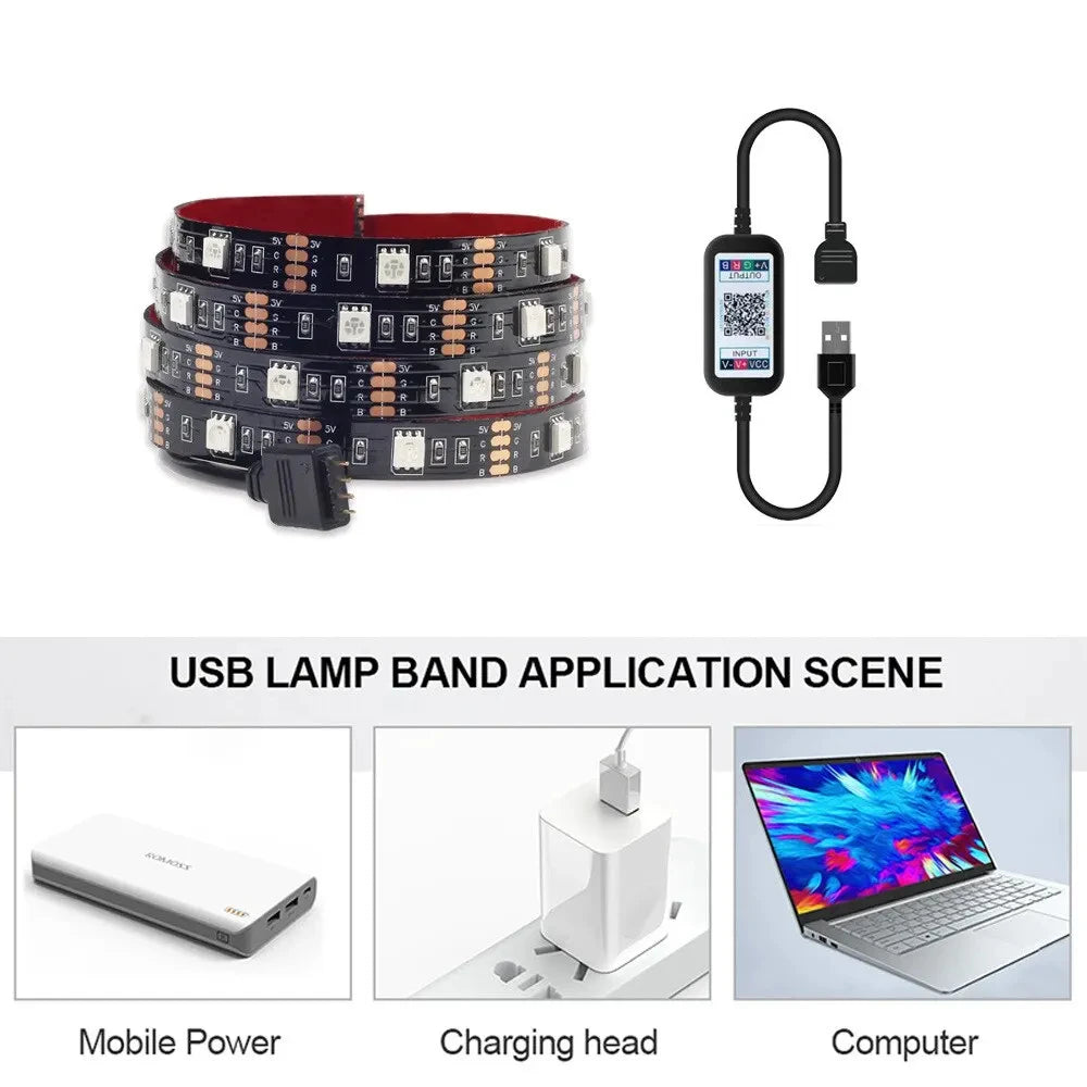 5050 RGB LED Light Strip – Mood Lighting with Bluetooth Magic!