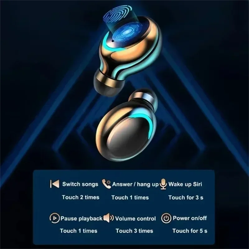 F9 Wireless Bluetooth Earbuds with 9D Stereo Sound - Clickilix
