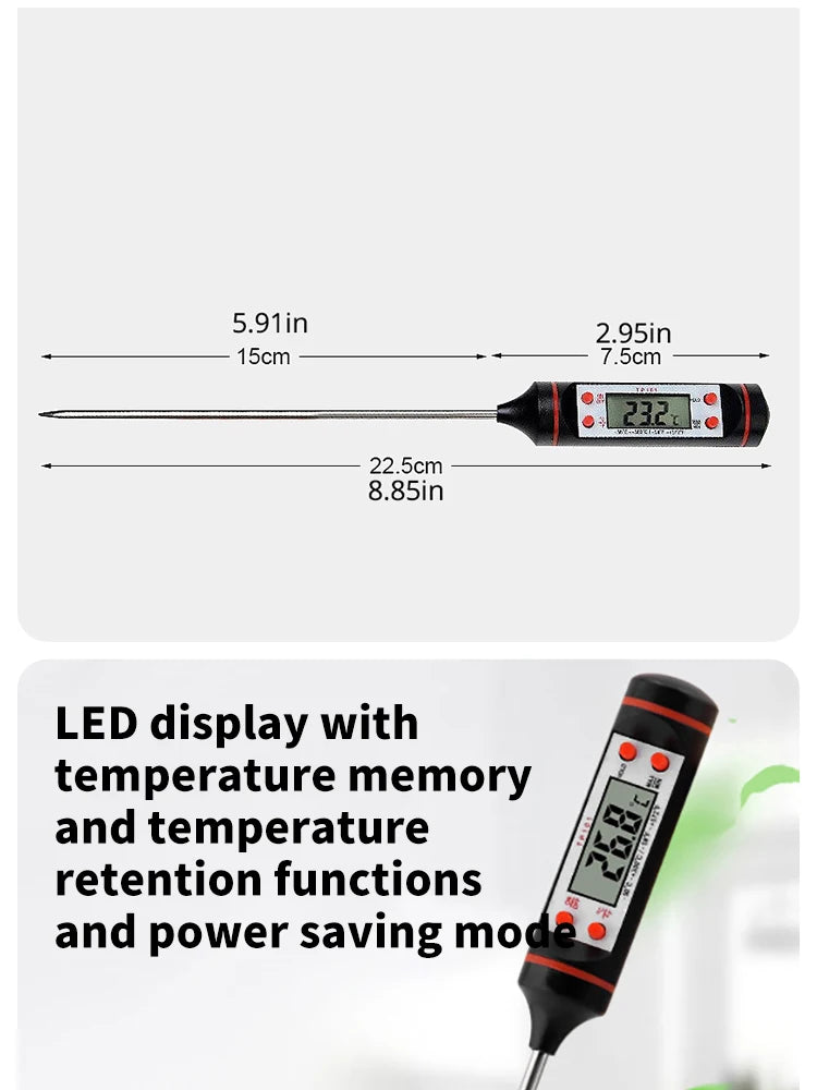 Kitchen Digital Probe Thermometer – Cook to Perfection Every Time!