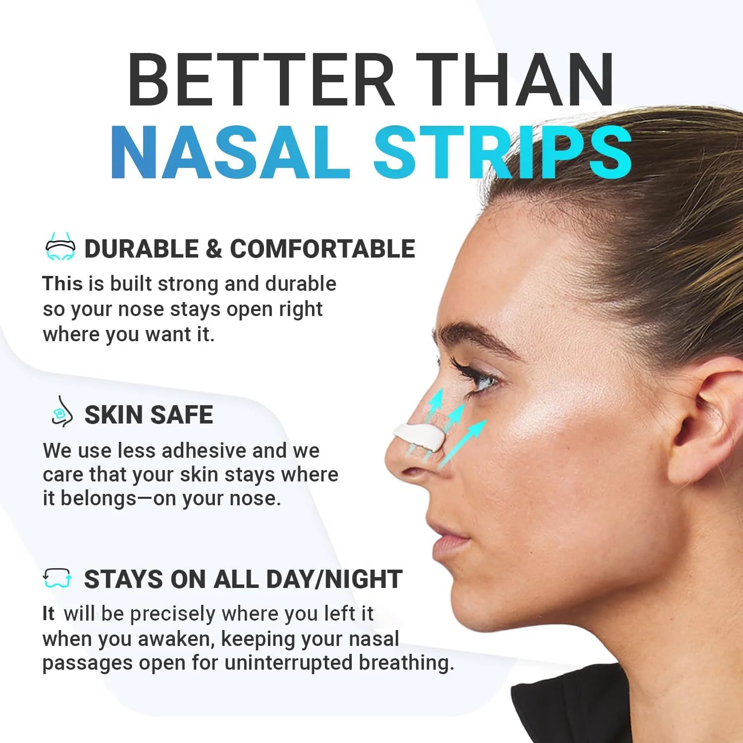 15Pairs Magnetic Nasal Breathing Dilators Kits Sport Nasal Dilator Boost Oxygen Intake,Breathing Refill Nose Clip - Clickilix