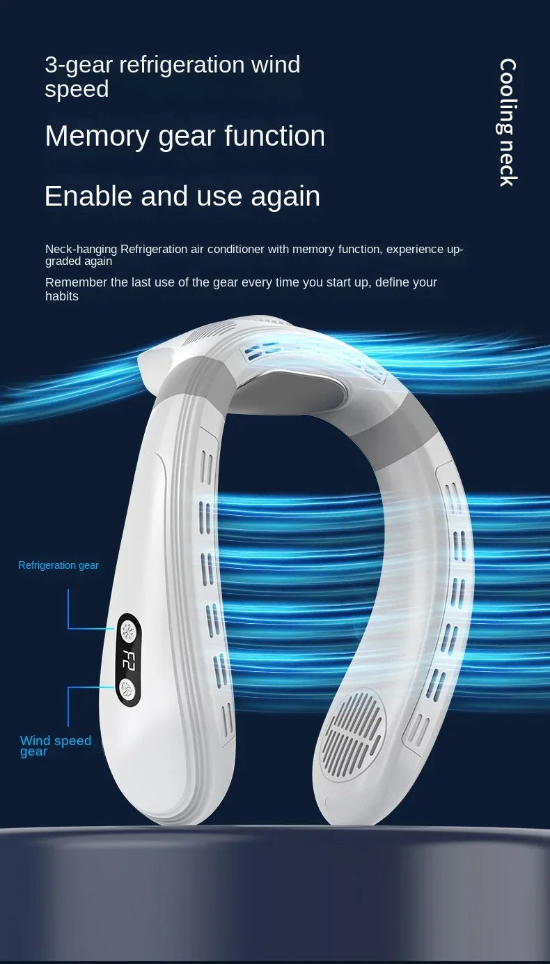 Portable Neck Air Conditioner Bladeless Cooling Fan