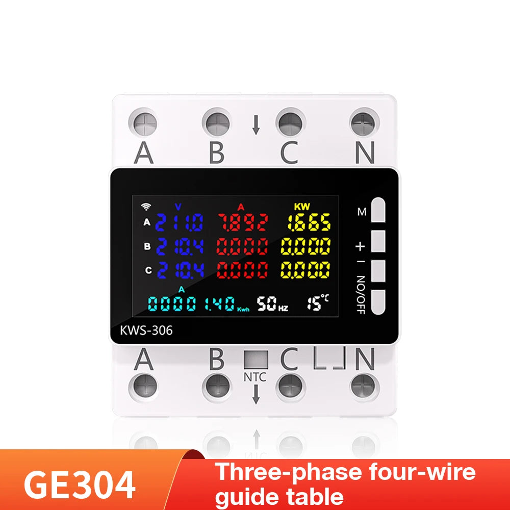 WiFi Smart 3-Phase Power Energy Meter