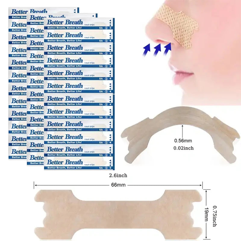 Breath-Improving Anti-Snore Nasal Strips Pack - Clickilix