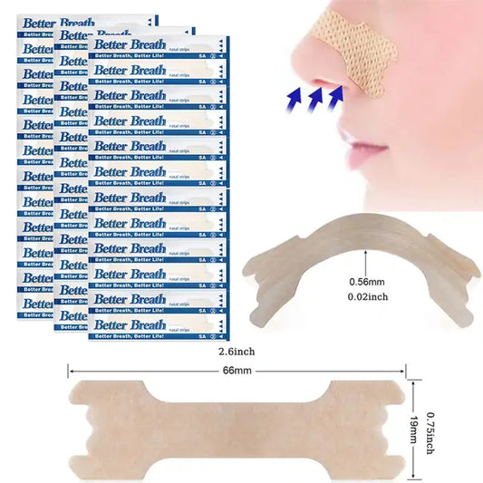 Breath-Improving Anti-Snore Nasal Strips Pack - Clickilix