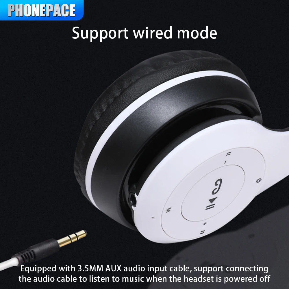P47 Bluetooth 5.0 Wireless Folding Headset