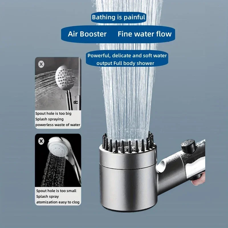 4 Modes Shower High Pressure Massage Shower Head With Filter Element
