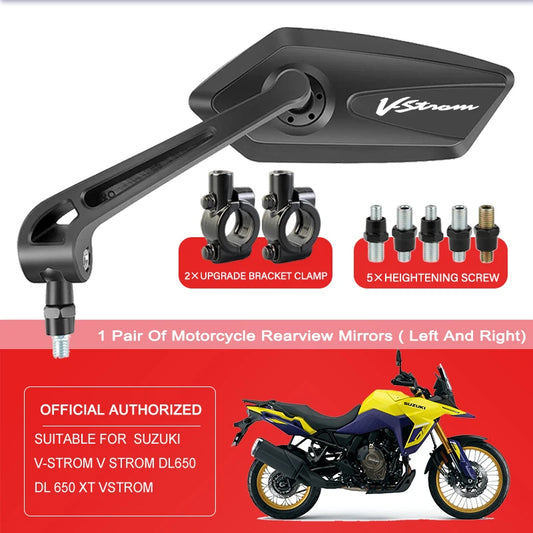 Folding Wide-Angle Mirrors for V-Strom
