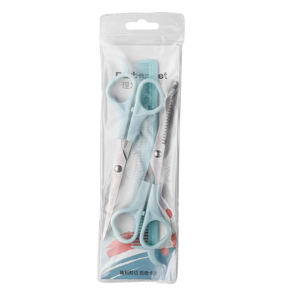 3PCS Professional Haircutting Scissors Set – Thin & Flat Trimmers