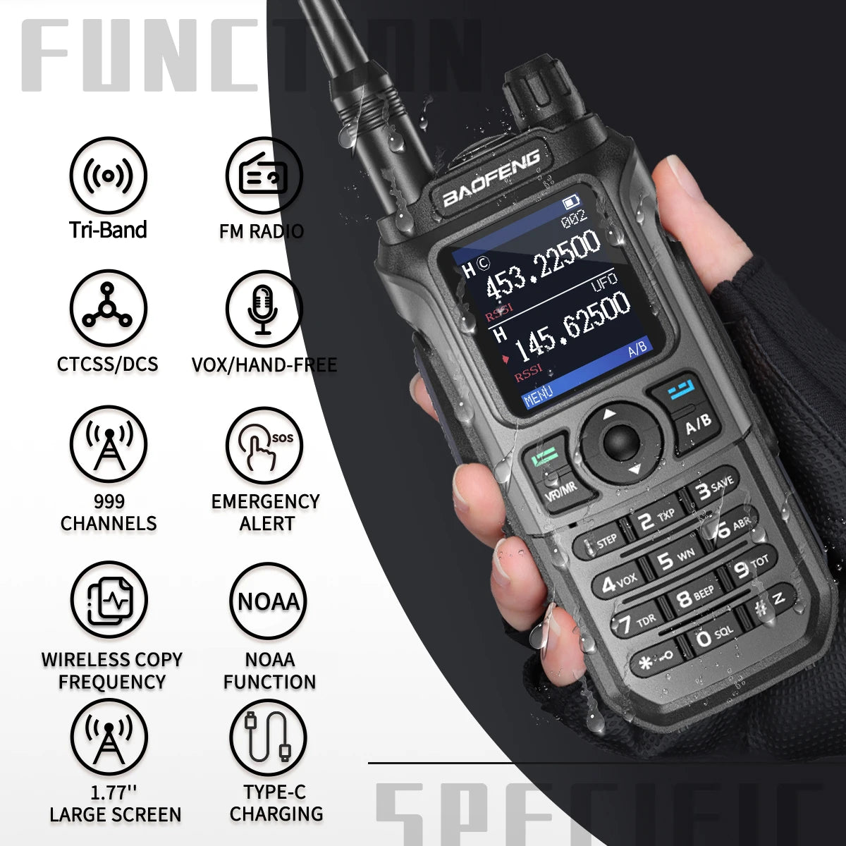 Baofeng UV-21 Pro V2 Waterproof Long-Range Radio