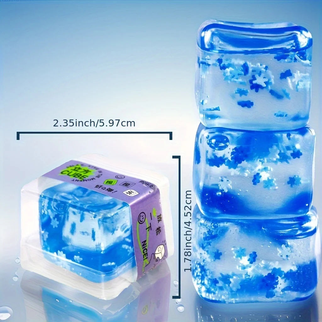 Squishy Ice Cube Stress Ball for Anxiety Relief