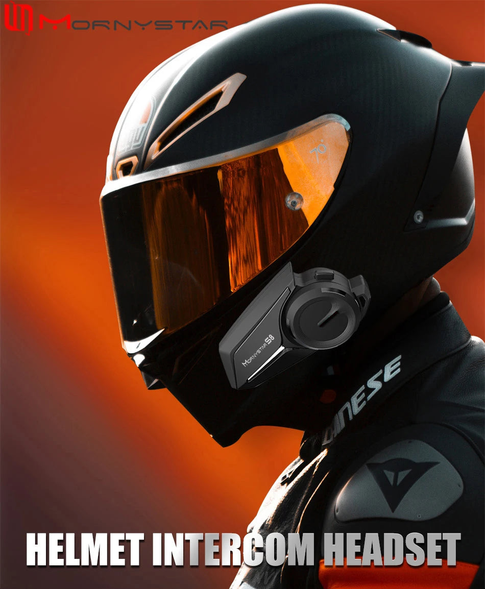 Mornystar S8 Bluetooth Motorcycle Helmet Intercom