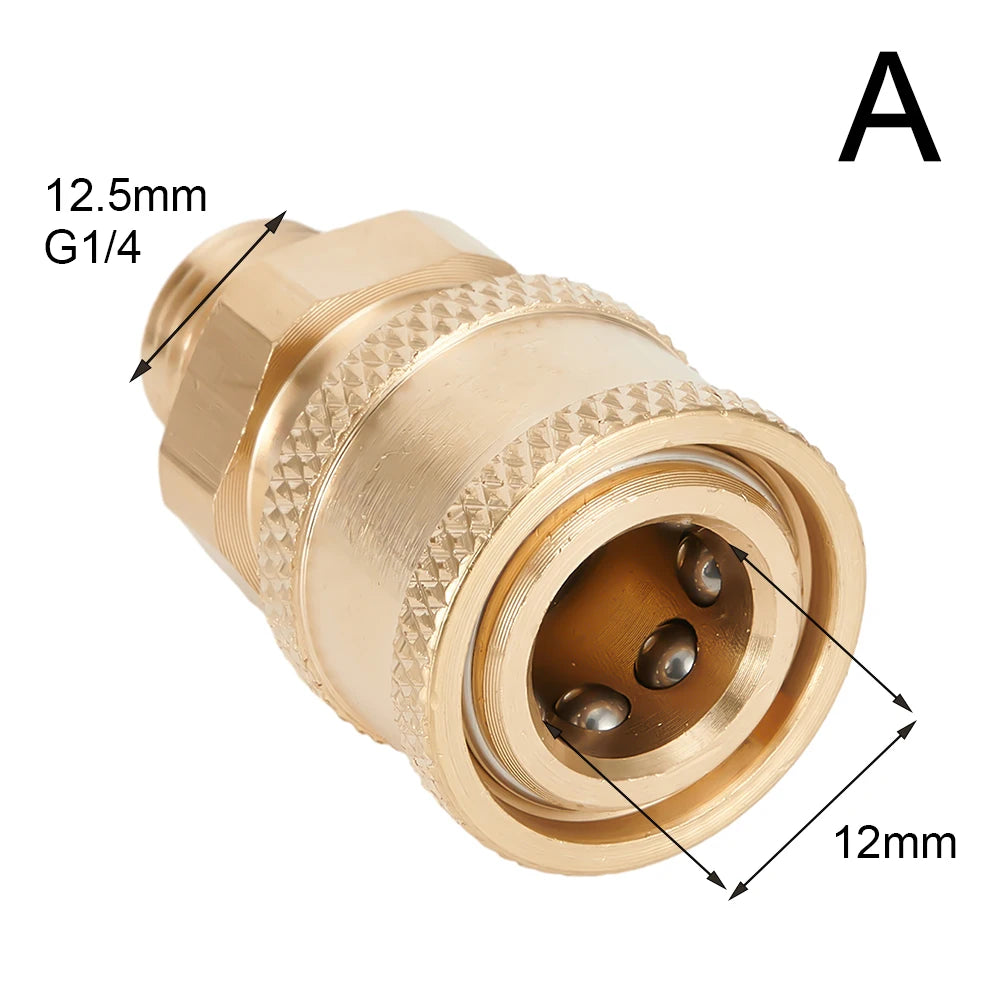Quick Release Pressure Washer Adapter – Snap, Spray, Done!