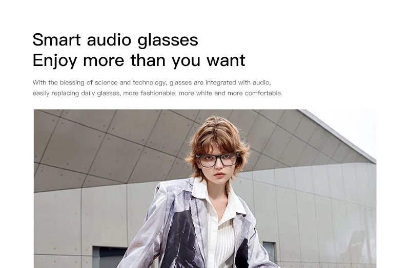 Waterproof Smart Glasses with Calling & Music
