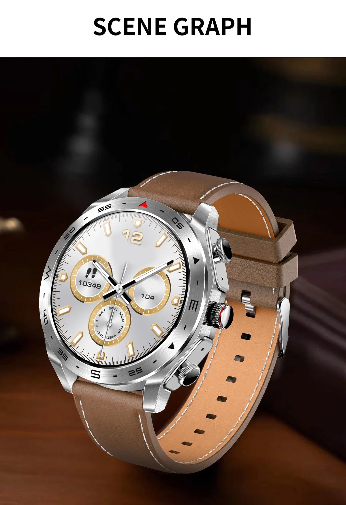 Smartwatch with Built-in TWS Earbuds