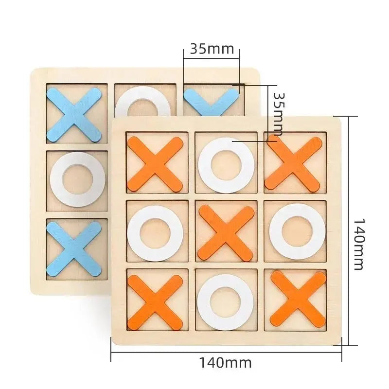 Wooden XO Puzzle Game – Fun Brain Boost for All Ages!