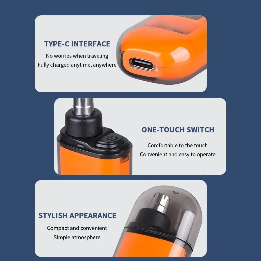 2-in-1 Electric Ear Nose Hair Trimmer
