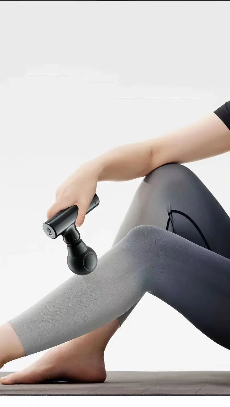 Mini LCD Muscle Massager Gun – 6 Heads