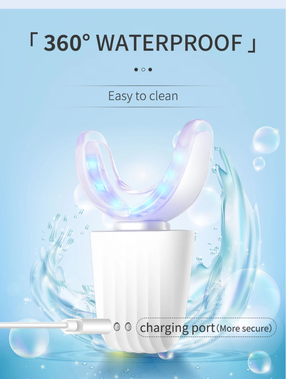 360° Smart U-Shaped Electric Toothbrush