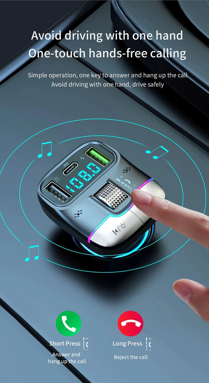 Xiaomi Bluetooth 5.4 FM Transmitter Car Adapter