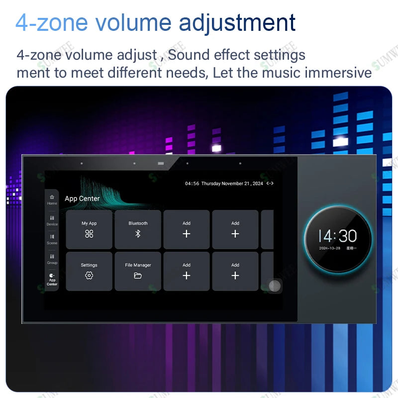 Smart In-Wall WiFi Audio System with Zigbee Hub