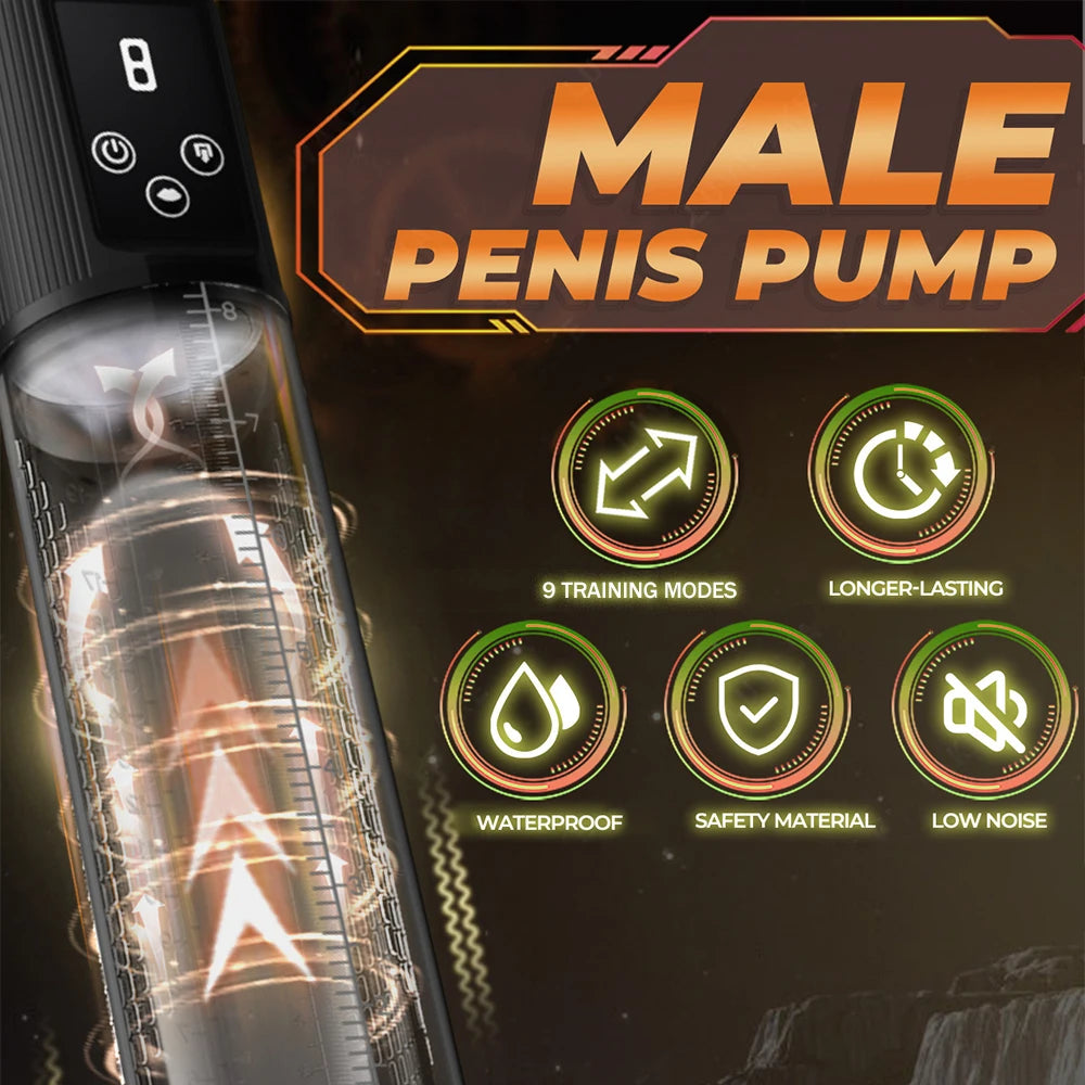 Electric Penis Enlargement Pump with Vibration
