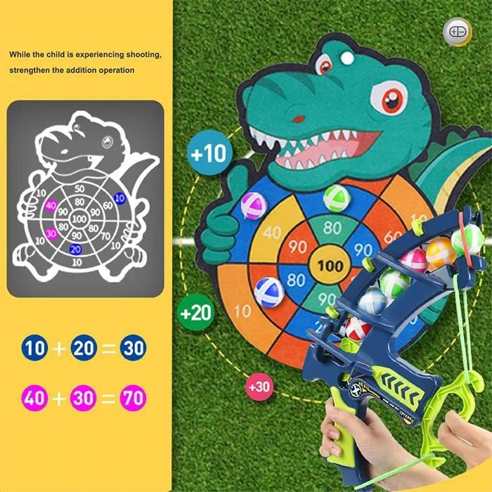 Montessori Slingshot & Sticky Ball Target Game for Kids