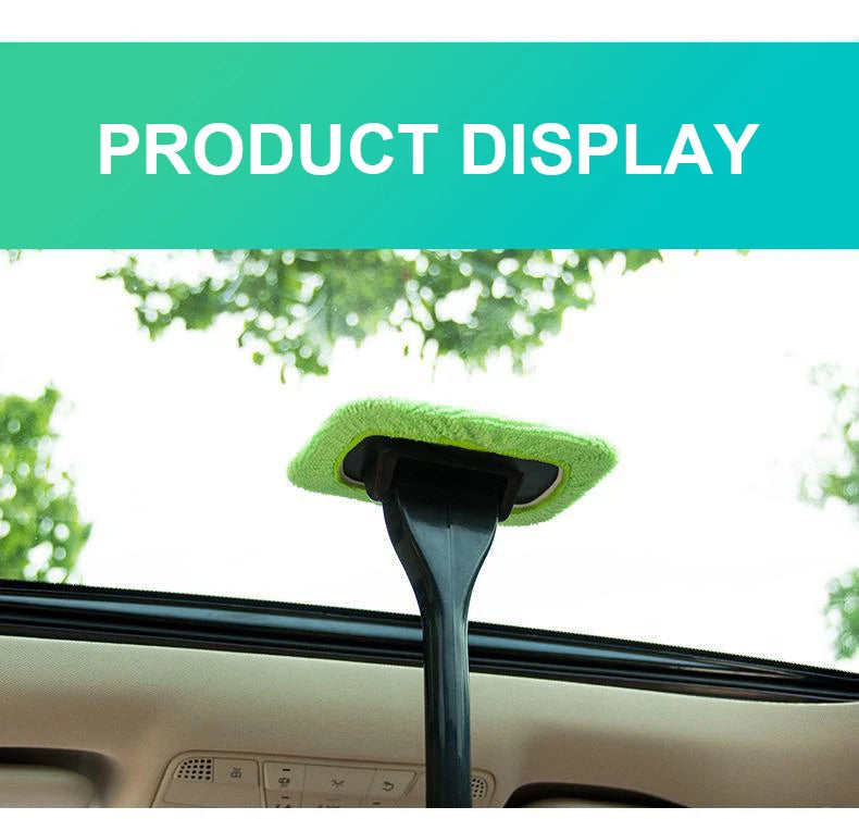 Car Window Cleaner Brush Kit with Microfiber