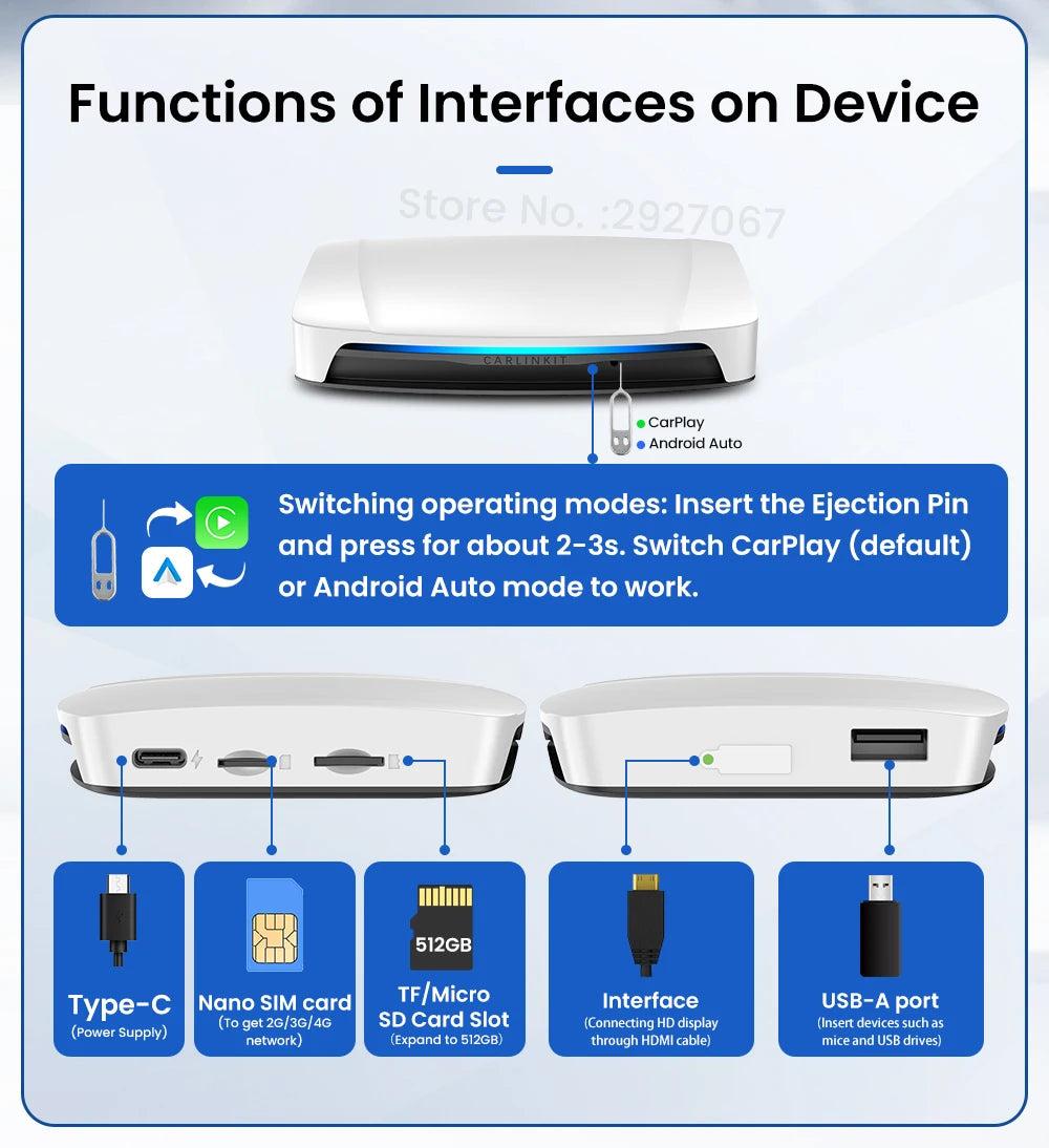 2024 CarlinKit AI Box – Wireless CarPlay & Android TV in One!