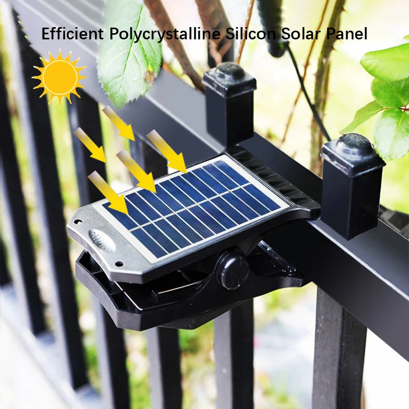 Clip-On Solar Light with USB Charging