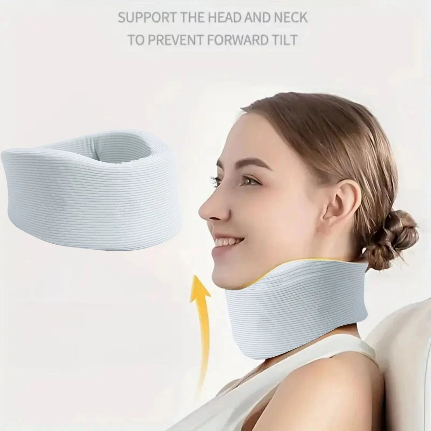 Sleep comfortably with adjustable neck support brace!