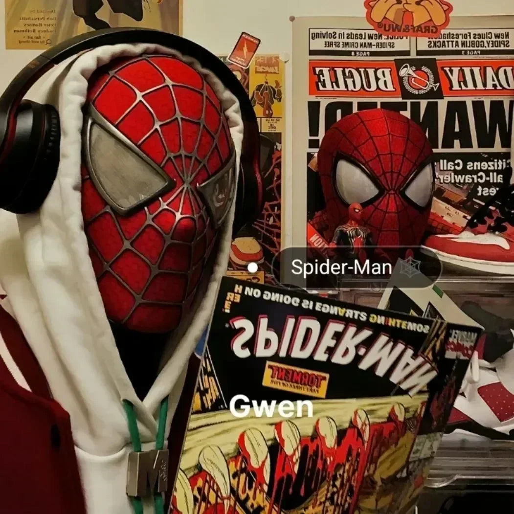Spiderman Moving Eyes Mask – Remote Control Cosplay Toy