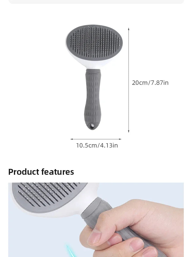 Automatic Pet Hair Removal Grooming Comb