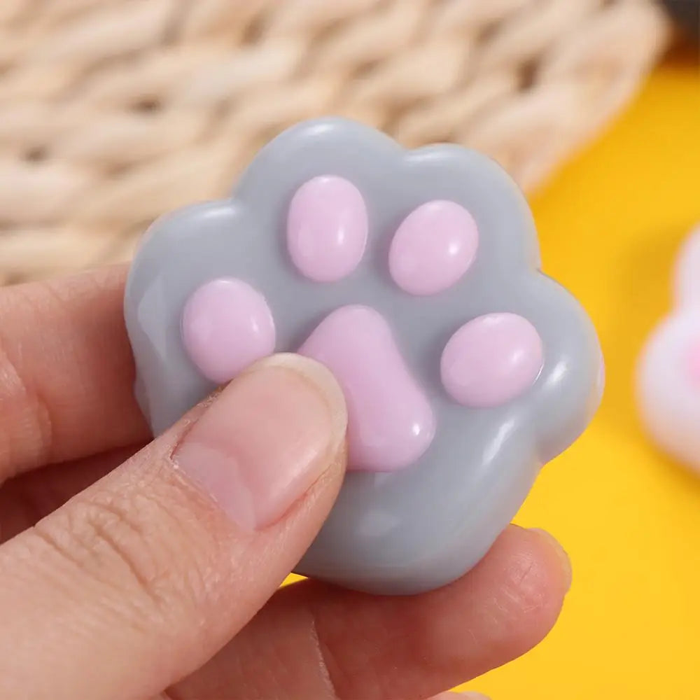 Mini Cat Paw Squeeze Toy for Stress Relief