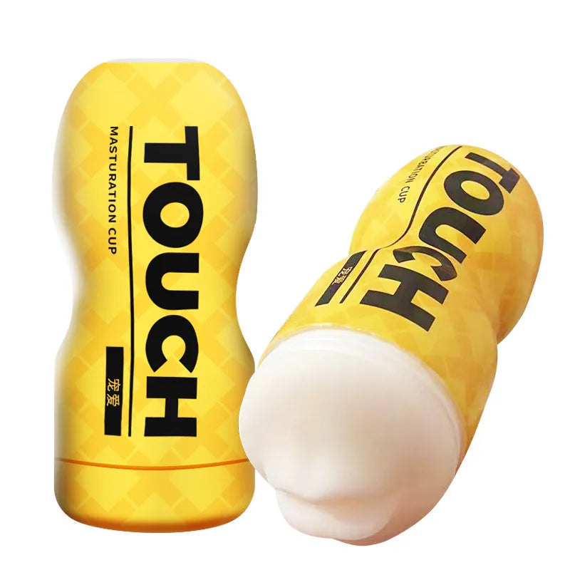Transparent Male Masturbator Cup with Soft Vagina