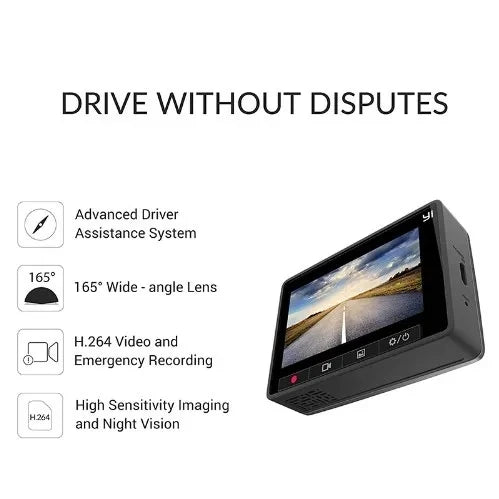 YI Smart Dash Cam – Full HD 1080P with ADAS Safety