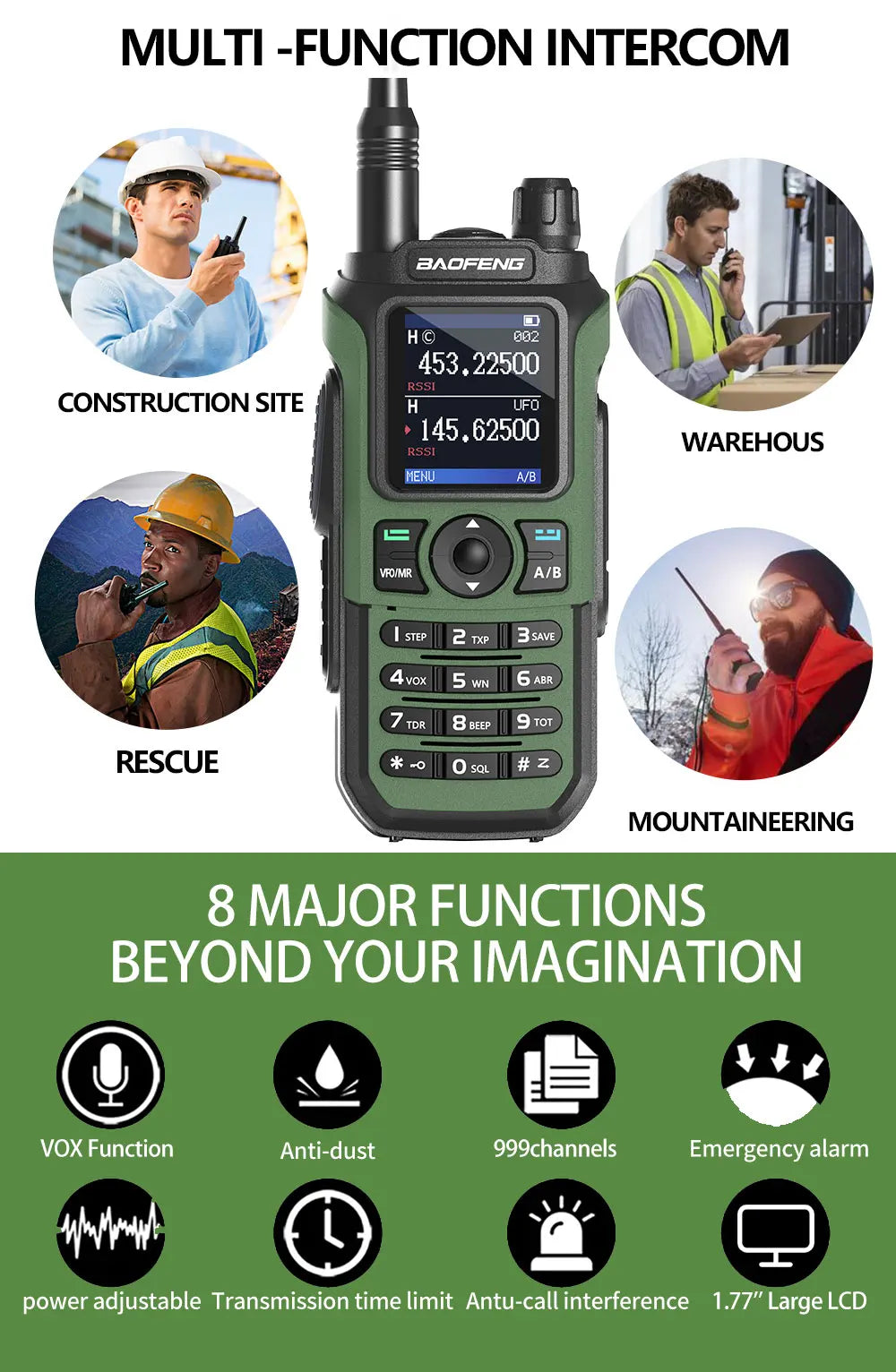 Baofeng UV-21 Pro V2 Waterproof Long-Range Radio