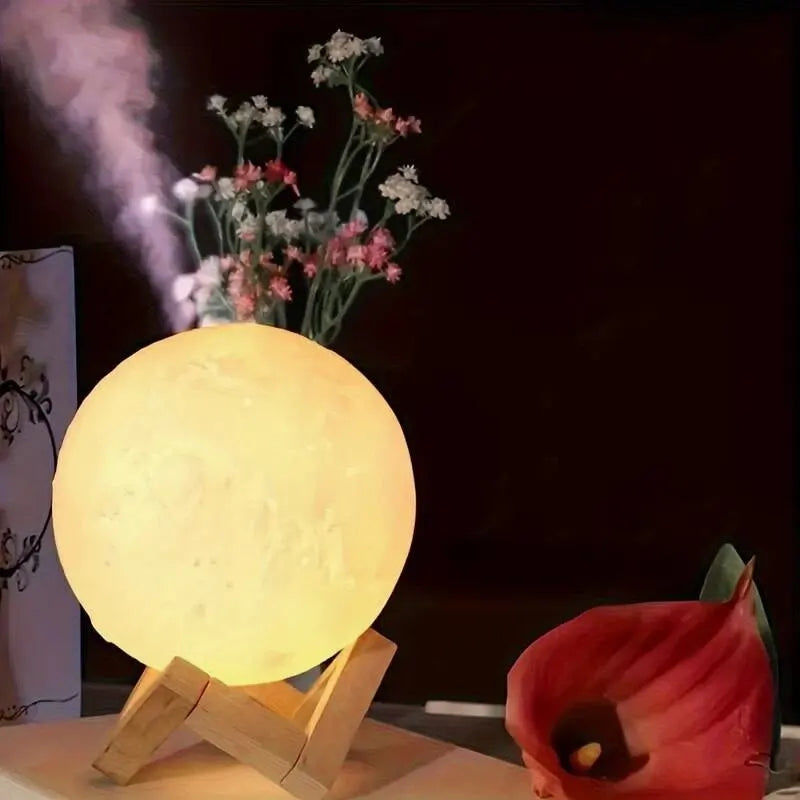 8cm DIY Galaxy Moon Lamp with Stand - Clickilix