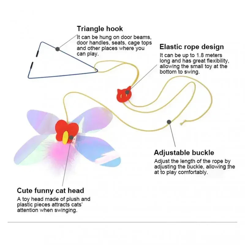 Interactive Hanging Mouse Toy – Endless Fun for Curious Cats!