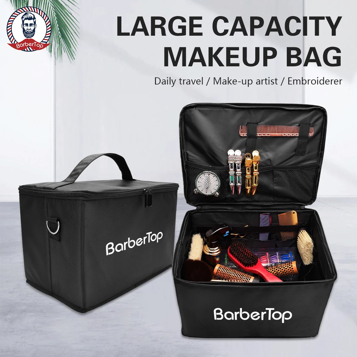 Organize your tools with this barber scissors comb bag!