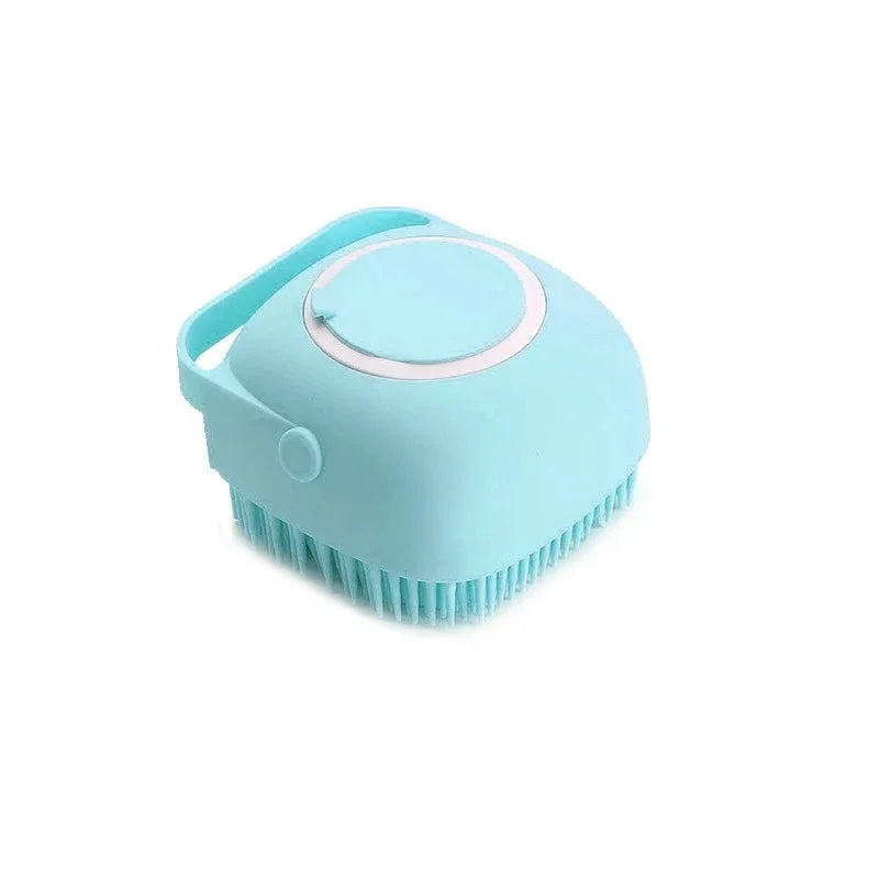 Soft Silicone Pet Bath Brush – Wash & Massage in One!