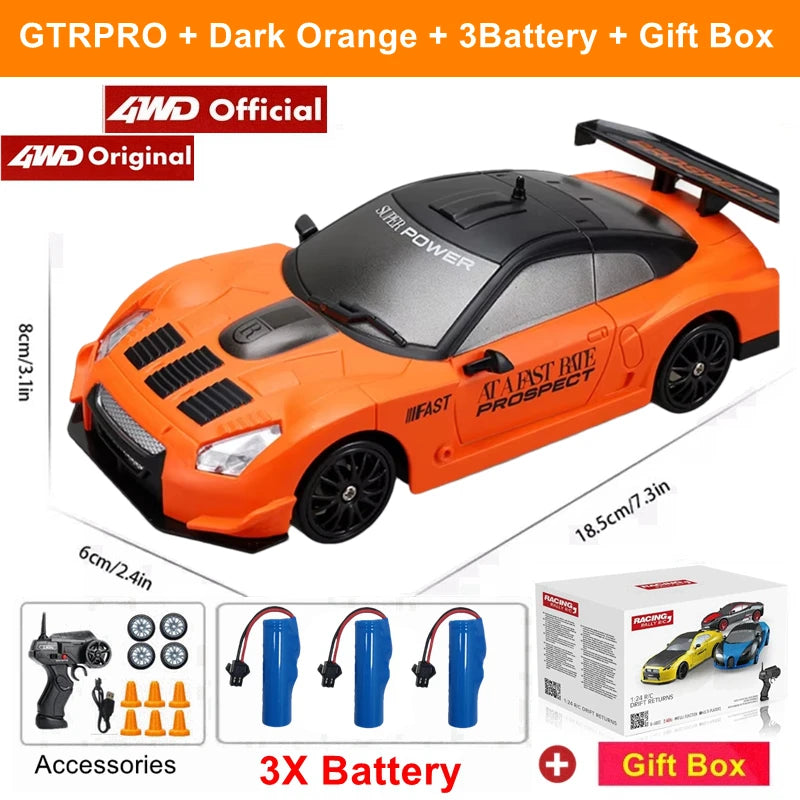 2.4G Drift RC Car – 4WD Remote Control Racing Toy
