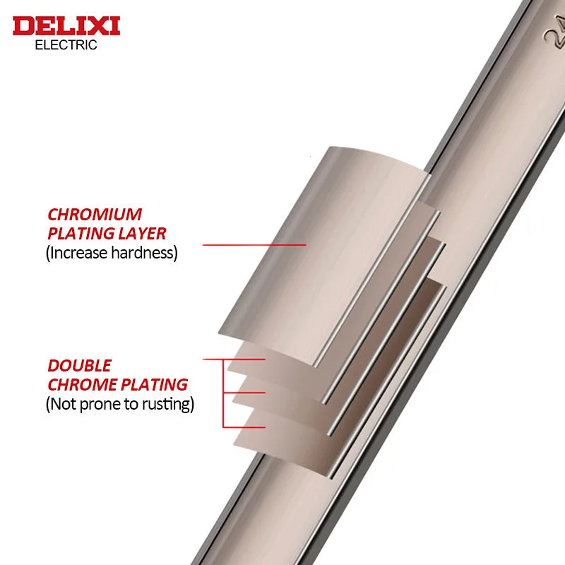 DELIXI Dual-Use Ratchet Wrench – Precision Power, Both Ways!