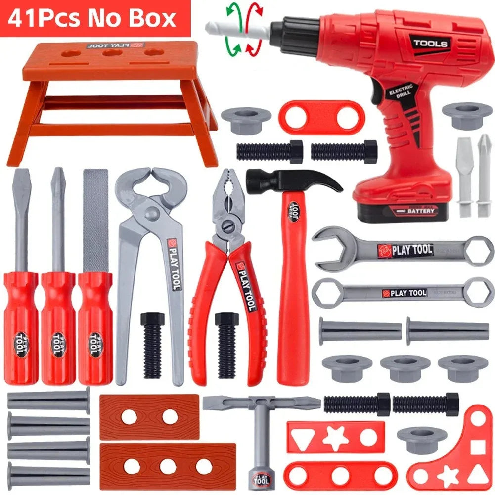 38/41pcs Kids Tool Set – Build, Fix & Pretend Like a Pro!