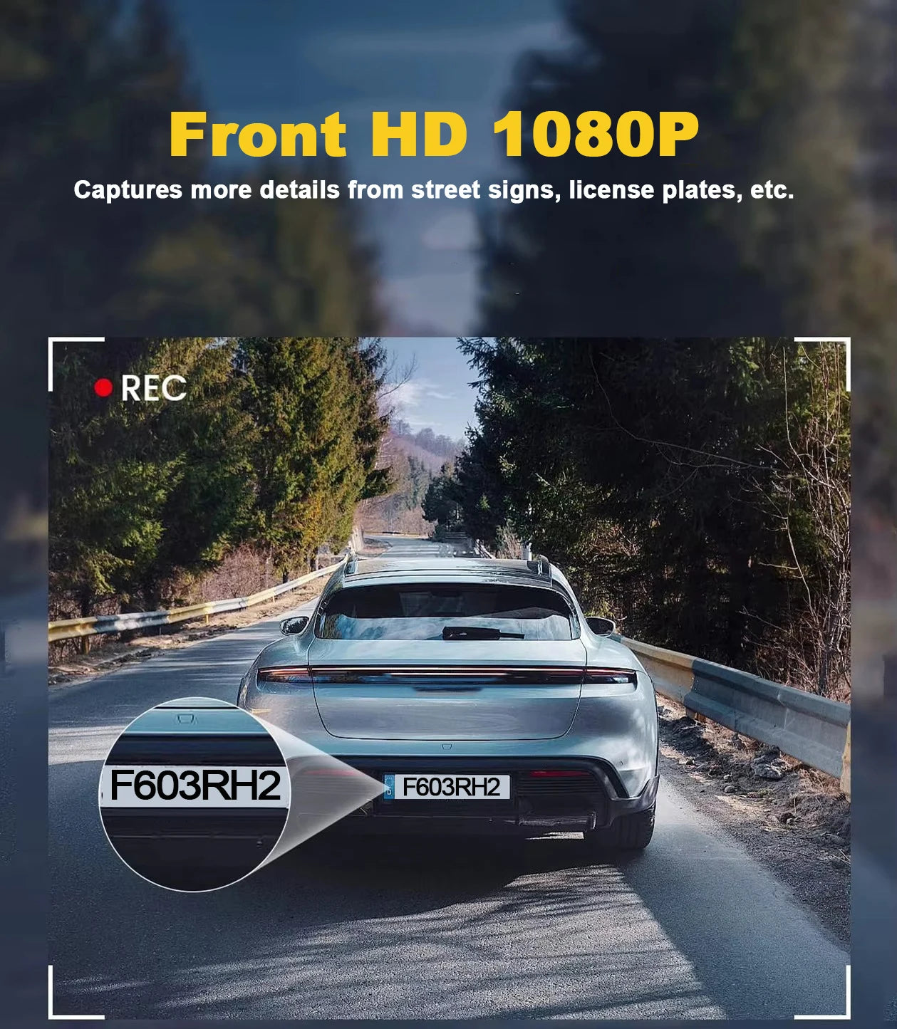 4-Channel WiFi Dash Cam with 360° Night Vision