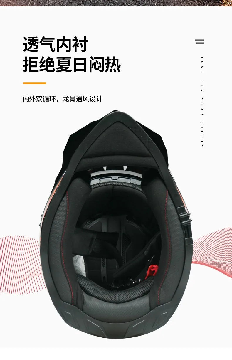 Motorcycle ATV Motocross Off-Road Racing Helmet