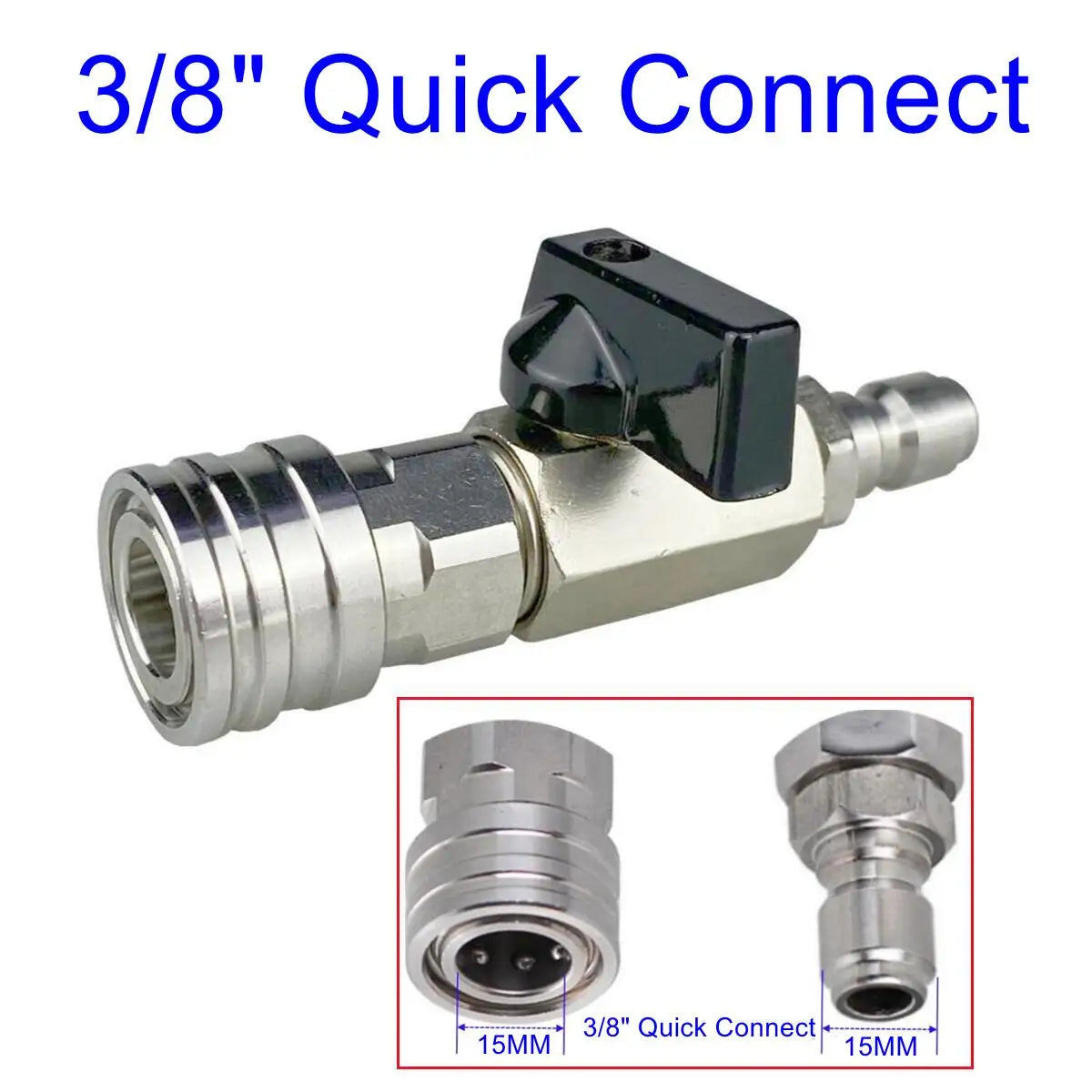 1/4" Ball Valve Quick Connector – Control High Pressure with a Click!