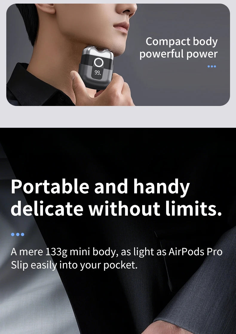Electric Smart Rechargeable Dual Blade Shaver