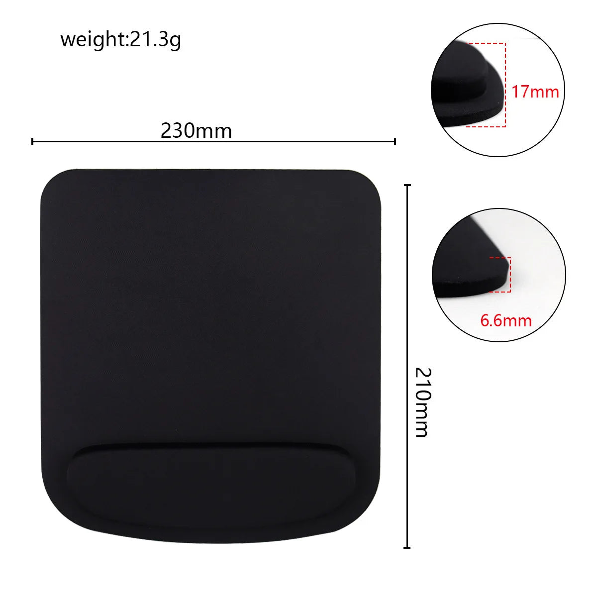 Ergonomic EVA Mouse Pad with Wrist Support