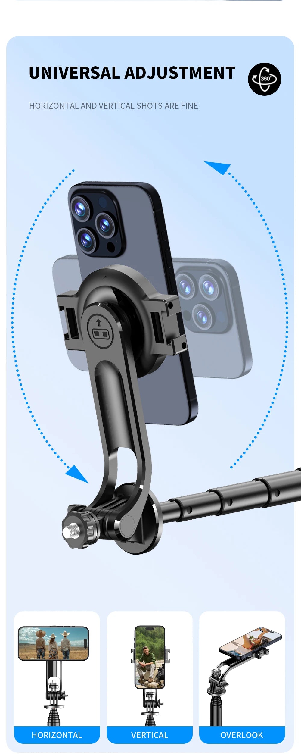 C20 Magnetic Selfie Stick Tripod – Snap, Shoot, Share Anywhere!